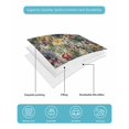 thumbnail image 5 of Pastoral Flowers Twin XL Size Down Alternative Comforter,Lightweight Comforter Quilt Bedding Set with Pillow Shams Spring Floral Watercolor Summer Botanical Bed Comforter Duvet Insert 68"x98", 5 of 7