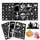 thumbnail image 1 of Kit de plantillas de tatuajes con purpurina XMASIR Halloween para niños, 45 unidades, 1 of 7