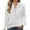A-White1032, variant on Womens Hoodies Winter Warm Cable Knit Pattern Long Sleeve Hooded Sweatshirts Henley Neck Solid Color Kangaroo Pocket Tops