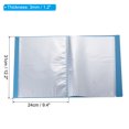 thumbnail image 2 of Unique Bargains 9x12' Binders with Plastic Sleeve, PP 60 Pockets Waterproof File Portfolio Folder Protector, Blue, 2 of 5