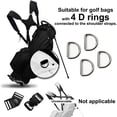 thumbnail image 2 of Double Bandoulière Sac de Golf Sangle Rembourrée Réglable Sacs à Dos Réutilisables Épais Confortables Sports Remplaçables Noir, 2 of 9