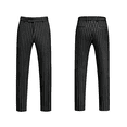 thumbnail image 6 of HBDesign Mens 3 Piece Suit Set Summer Lightweight Slim Fit Blazer Vest Pants Pinstripe for Business, 6 of 7