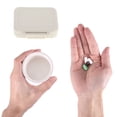 thumbnail image 4 of Unique Bargains 3 Grids Single Layer Independent Pill Box 1 Pc Beige, 4 of 6