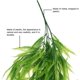 thumbnail image 3 of Helecho de Boston artificial para su espacio, planta realista de poliéster, 2 piezas de plantas de seda de plástico de alta calidad con apariencia realista, resistente a los rayos UV para uso en, 3 of 5