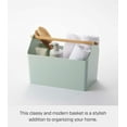 thumbnail image 2 of Yamazaki Home Storage Caddy, Mint, Plastic + Wood, Supports 4.4 pounds, Handle, No Assembly, 2 of 7