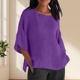 thumbnail image 2 of NJGRAE Work Tops for Women Oversized Pocket T-Shirt Women's Solid Color Crew Neck Short Sleeved Top T Shirt Yoga T-Shirts for Women Xxxl, 2 of 5