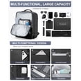 thumbnail image 5 of Large Storage Vacuum Compression Travel Backpack Seal Bags with Pump Carry on Vacuum Seal Backpack for Travel on Airplane Work Business Vacpack College Airback Laptop Backpack for Women Men Black, 5 of 9