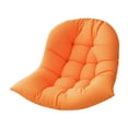 thumbnail image 4 of Cojín colgante para silla con forma de huevo, cojín colgante para silla con forma de cesta, lavable, suave y cómodo, almohadilla gruesa para oficina, Naranja, 4 of 8