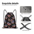thumbnail image 6 of Kdxio Bouquet Print Drawstring Backpack Bag,Waterproof Draw String Back Sack, Gym Drawstring Bags Swim Bag For Unisex, 6 of 9