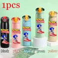 thumbnail image 3 of Vaso térmico para niños de Sonic The Hedgehog de 460 ml, vaso con pajita, botella de acero inoxidable portátil con puntos que rebotan, regalo para niños, 3 of 5