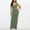 Army Green, variant on Crew Neck Dresses for Women 2026 Sleeveless Casual Maxi Bodycon Dress Going Out Fitted Waist Stretchy Solid Color Sundress XXXL