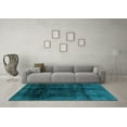 thumbnail image 3 of Ahgly Company Indoor Rectangle Abstract Light Blue Modern Area Rugs, 4' x 6', 3 of 4