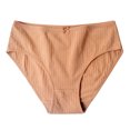 thumbnail image 6 of Baywell Cotton Large Underwear for Women Sexy Low Rise Ribbed Hipster and Breathable Soft Womens Bikini Panties with Bowknot M-XXL, 6 of 9