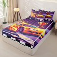 thumbnail image 2 of Homewish Teens Cartoon Sport Car Zipper Twin Comforter Sets with Fitted Sheet and 2 Pillowcases,Rally Race Fast Car Zipper Bedding Set,4-Piece, 2 of 6