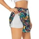 thumbnail image 1 of Balery Colorful Carp Streamer Pantalones cortos deportivos para mujer con forro y dos bolsillos, elásticos, para entrenamiento, gimnasio, yoga-Medium, 1 of 7