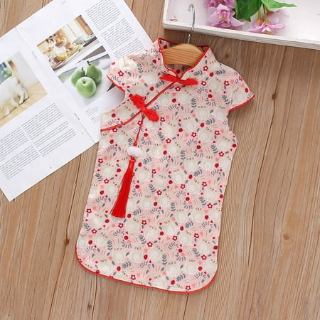 

dmqupv Cute Dresses For Girls Girls Short Sleeve Denim Shirt Dress Chambray Pink 18-24 Months