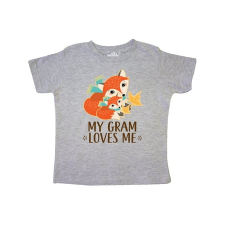 

Inktastic My Gram Loves Me Fox Gift Gift Toddler Boy or Toddler Girl T-Shirt