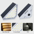 thumbnail image 2 of MUCH Solar Step Lights for Outdoor Waterproof - IP65 Solar Stair Lights Outdoor Dusk to Dawn for Garden/Fence/Patio (Warm White) - 4 PACKS, 2 of 13