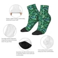 thumbnail image 6 of Bingfone Monstera Leaves Design Patterned Men'S Women'S Casual Cotton Socks, 6 of 9