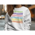 thumbnail image 3 of Teaching Compassion Kindness Confidence Retro Font Shirt, 3 of 7