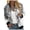 Grey-2, variant on Women Fall Jackets Floral Print Bomber Vintage Long Sleeve Zipper Baseball Windbreaker Coats