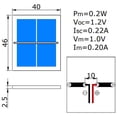 thumbnail image 2 of Velleman SOL3N, Small Solar Cell (1 V / 200 mA), 2 of 2