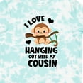 thumbnail image 4 of Inktastic Monkey I Love Hanging out with My Cousin Boys or Girls Toddler T-Shirt, 4 of 5