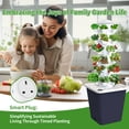 thumbnail image 3 of Solaroxy Grey Hydroponics Growing System, Garden Hydroponics Growing System Tower with Smart Plug, Indoor 6 Layers 30 Pots White Planting System, 3 of 7