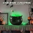thumbnail image 2 of Halloween Decorations Outside - Large Witches Cauldron on Tripod with Skeleton & Fog Maker - Skeleton Halloween Party Decor for Outdoor Yard Home Porch, 2 of 17