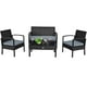 thumbnail image 2 of Costway Juego de 4 Muebles de Ratán para Patio y Terraza, 2 of 6