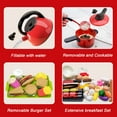 thumbnail image 4 of Play Kitchen Accessories, Pretend Play Accessories Kids Kitchen Playset with Play Food, Kitchen Pretend CookingToy Gifts for Girls Boys Ages 3+, 4 of 7