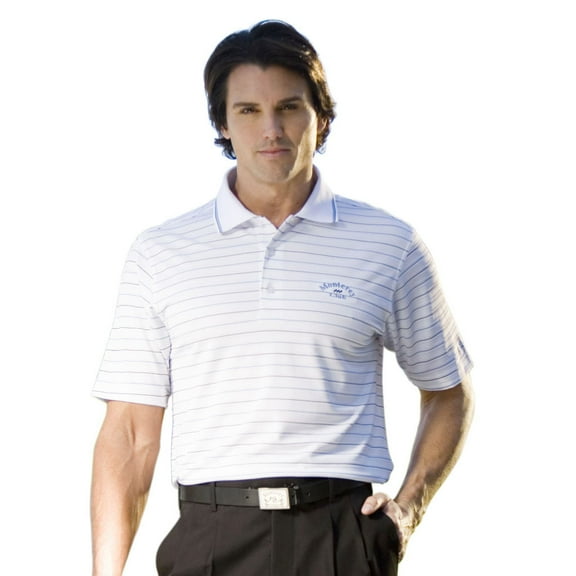 Monterey Club Men's Gallery Stripe Texture Golf Polo Shirt #1622