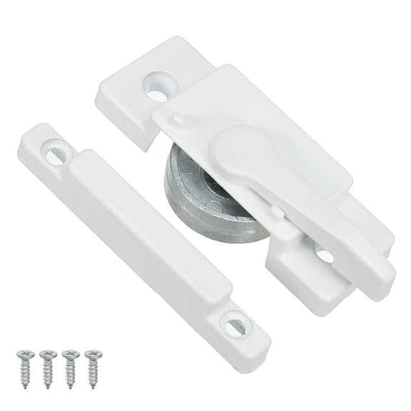 Uxcell 1 pack Window Sash Locks Zinc Alloy Cam Action Locks with Keeper Latches for Vertical & Horizontal Sliding Window