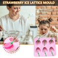 thumbnail image 4 of VONTER 3D Summer Strawberry Shape Ice Tray Strawberry Silicone Mold ,Ice Cream Ice Tray , For Cupcake Cake Topper Decor, Ice Cube Candy Jelly, Shots Fondant Mold ,Pudding ,Soap, Mould, 4 of 7