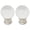 Brushed Nickel, variant on Urbanest Crystal Ball Lamp Finial – 1-5/8 Inch Tall, Matte Black Base– Decorative Lamp Shade Finial for Table & Floor Lamps- 1 Piece