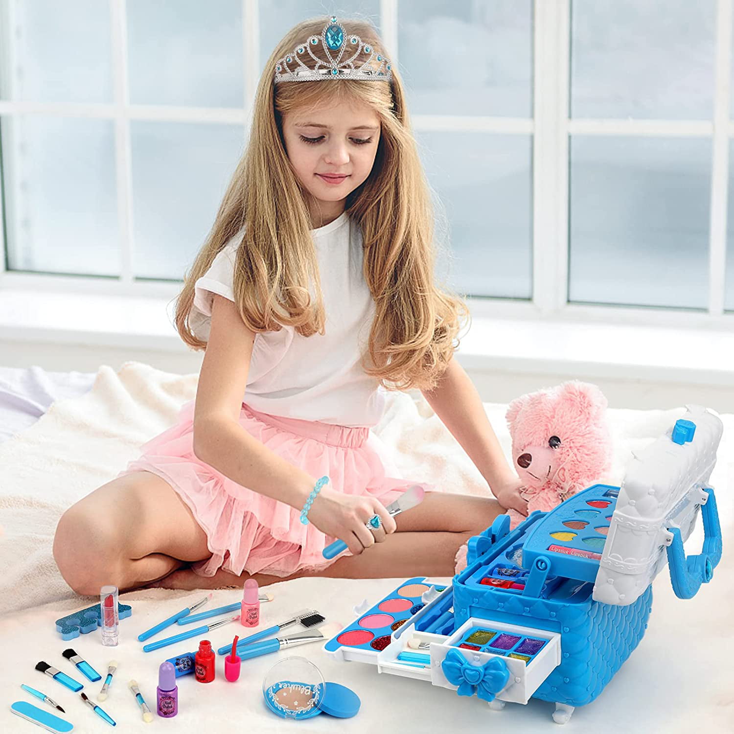 Toys for Girls - Sendida 60PCS in 1 Kids Washable Makeup Set for