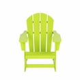 thumbnail image 4 of Westintrends Malibu Outdoor Rocking Chair Set of 4, All Weather Resistant Poly Lumber Classic Porch Rocker Chair, 350 lbs Support Patio Lawn Plastic Adirondack Chair, Lime, 4 of 9