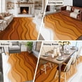 thumbnail image 6 of Abstract Washable Living Room Rugs 5'x8', Yellow White Gradient Ocean Waves Low Pile Throw Large Area Rug Non-Slip Sturdy Edge Binding Carpet for Living Room Kitchen Office, 6 of 9