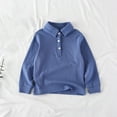 thumbnail image 2 of zbxnLI Toddler Girls Boys Uniform Tops Long Sleeve Golf Shirts Collared School Cotton T-Shirt for Kids, 2 of 5