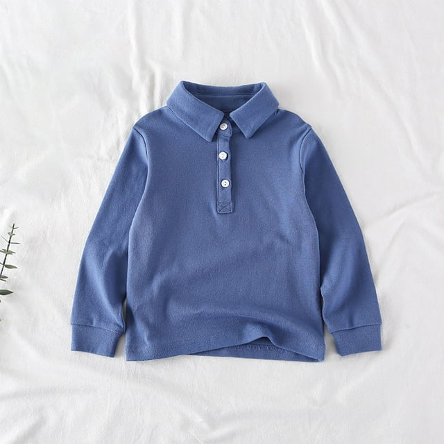 Chandail à Manches Longues à Col Rond pour Filles - Blouse Douce et Décontractée pour Tout-Petits 18-24 Mois