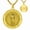 Santa Muerte, variant on Patron Saint Necklace 14K Gold Plated Catholic Pendant Christian Religious Amulet Jewelry Gift for Men Women