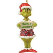 Enesco Grinch by Jim Shore Grinch You're A Mean, Hanging Ornament, 5 Inch, Multicolor