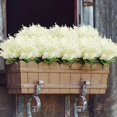 thumbnail image 6 of Morttic 6Pcs Artificial Fake Silk Wisteria Flowers, Faux Hyacinth Flowers for Home Garden Outdoor Cemetery Grave Fences Spring Summer Decor Floral Arrangements, White, 6 of 9