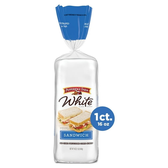 Pepperidge Farm White Sandwich Bread, 16 oz (Pack of 2)