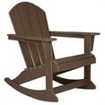 thumbnail image 1 of Chaise à Bascule Extérieure en Plastique HDPE Brun Foncé, 1 of 6