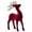 B, variant on LMTODLFG Christmas Reindeer Tabletop 8.66" H Red Flocking Standing Deer Decorations, Indoor Decorative Ornaments for Kitchen Mantle Shelf Office Home Décor Clearance Sale