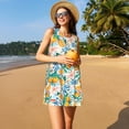 thumbnail image 3 of Disketp Colorful Fruits para Vestido sin Mangas para Mujeres, Vestidos de Verano para Mujeres, Casual y Holgado para la Playa, 3 of 7