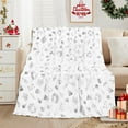 thumbnail image 2 of Christmas Blanket Gold Christmas Throw Blanket, Christmas Blankets and Throws Soft Warm Flannel Christmas Throw Blankets for Couch, Bed, Sofa, 50 x 60 Inch, Gold, 2 of 6