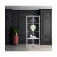 thumbnail image 2 of New Spec Furniture Triangle Display Shelf Tempered Glass / Chrome, 2 of 4