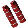 thumbnail image 2 of EeaseMX 1 par de pedales de bicicleta con eje trasero y cilindro, accesorio práctico para exteriores (rojo), 2 of 7